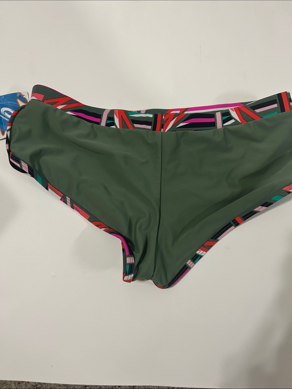 Academy’s O’Rangeous junior shorts bikini with Multicolor Geometric Trim
